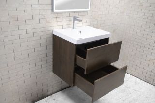 Подвесная тумба под раковину Art&Max Verona Push 70см дуб баррик AM-Verona-Push-700-2C-SO-RB